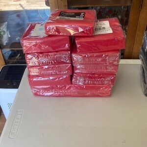 11 Red Disposable Napkins - Party Tableware